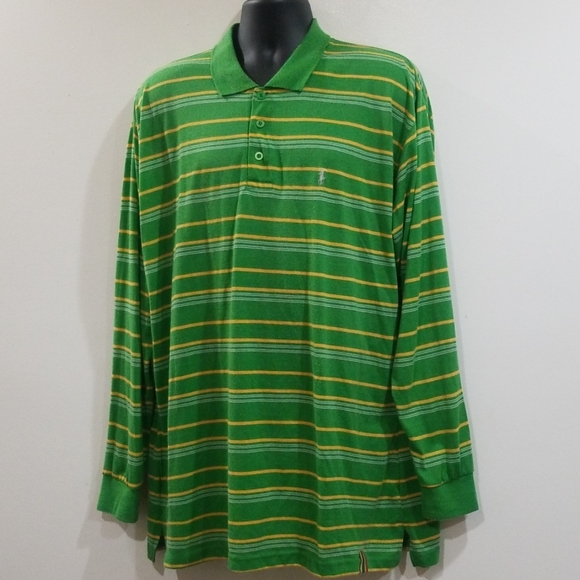 Polo by Ralph Lauren men's green striped shirt - Picture 2 of 8